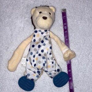 Modern baby teether pacifier holder lovey security Blankie